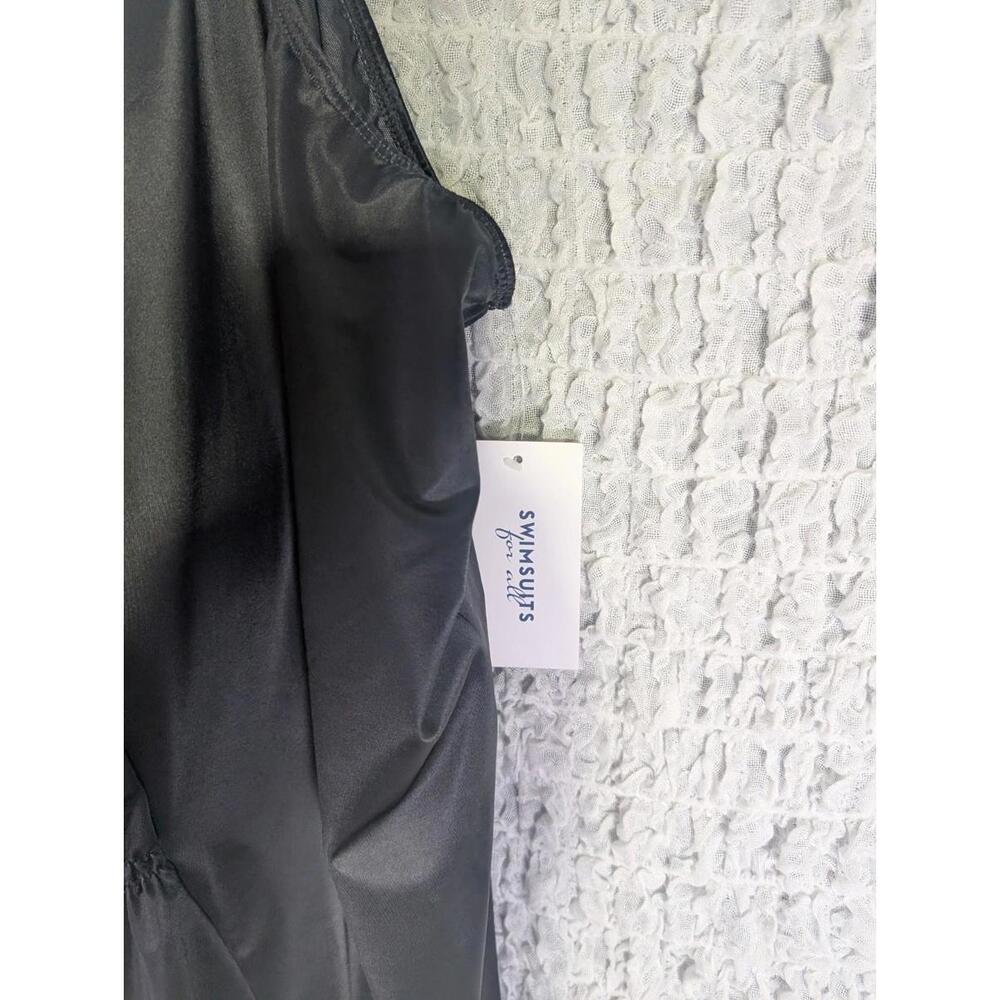 Nwt Swimsuits For All Black‎ And Floral Swim Top Size 40 - Picture 2 of 9